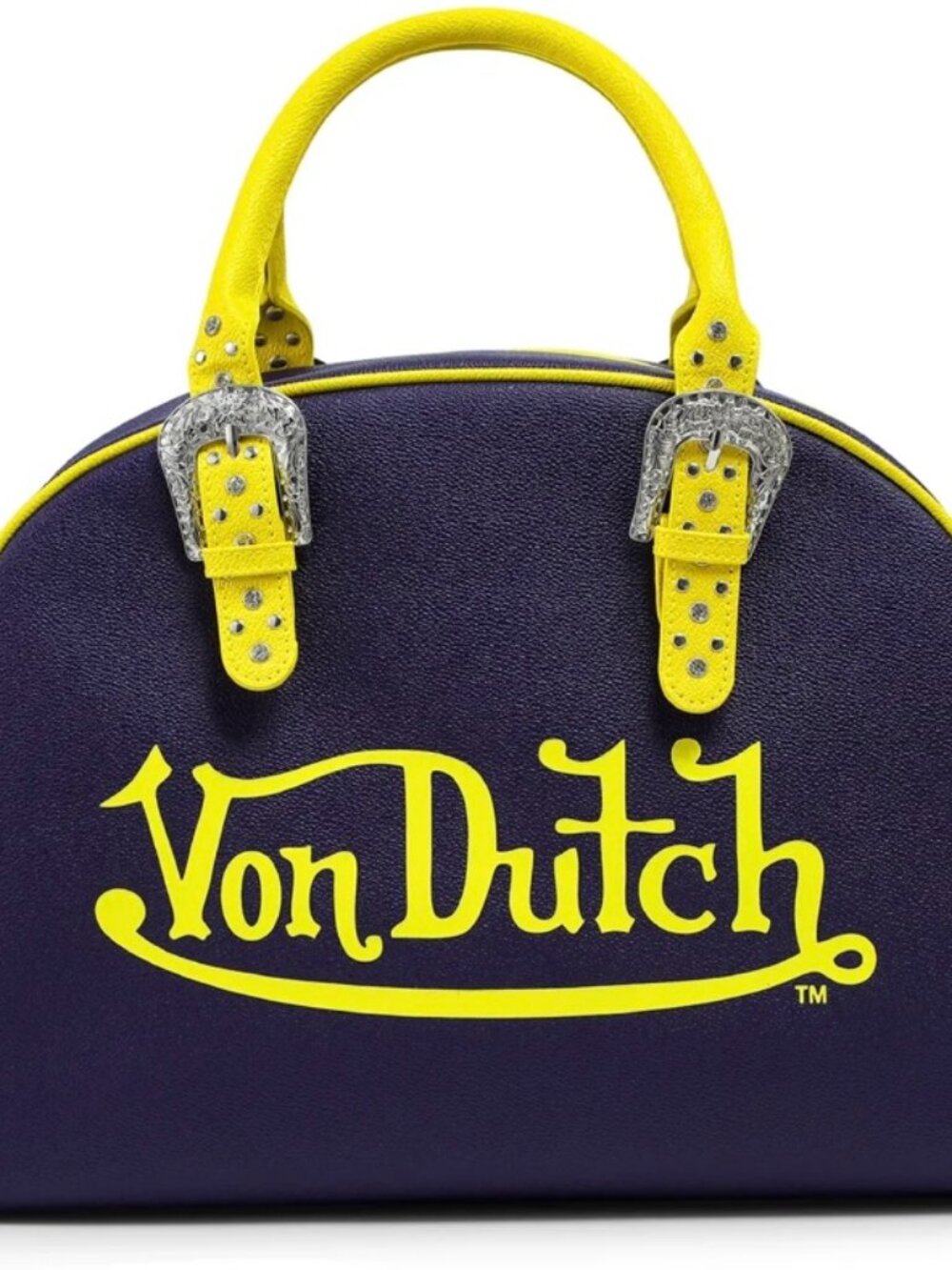 Von Dutch doesn't have this: Brand-New Navy Blue/Yellow Duffle Bowling Bag